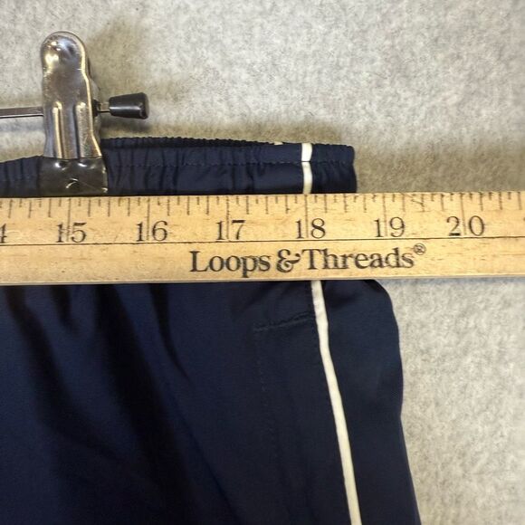 Vintage Nike Men's Size XXL 2XL Blue White Stripe Track Windbreaker Pants Hype - Picture 4 of 12